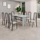 Conjunto Sala de Jantar com 8 Cadeiras Lara