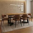 Conjunto Sala de Jantar com Mesa 180cm Toronto e 6 Cadeiras Bless Yescasa