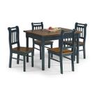 Conjunto Sala de Jantar e Cozinha Com 4 Cadeiras Madeira Maciça