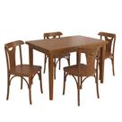 Conjunto Sala de Jantar e Cozinha Com 4 Cadeiras Y Madeira Maciça