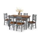 Conjunto Sala de Jantar e Cozinha Com 6 Cadeiras Madeira Maciça