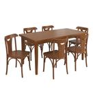 Conjunto Sala de Jantar e Cozinha Com 6 Cadeiras Y Madeira Maciça