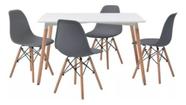Conjunto Sala De Jantar Importado 5 Pecas Mesa E 4 Cadeiras