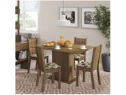 Conjunto Sala de Jantar Lexy Madesa Mesa Tampo de Madeira com 4 Cadeiras Conjunto Sala de Jantar Lexy Madesa Mesa Tampo de Madeira com 4 Cadeiras