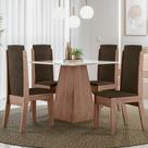 Conjunto sala de jantar luanda 0,90 com 4 cadeiras amend 69b Conjunto sala de jantar luanda 0,90 com 4 cadeiras amend 69b