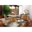 Conjunto Sala De Jantar Luna 120 Mdf Com 4 Cadeiras Conjunto Sala De Jantar Luna 120 Mdf Com 4 Cadeiras