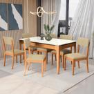 Conjunto Sala de Jantar Madeira Maciça 6 Cadeiras Kappesberg
