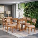 Conjunto Sala de Jantar Madeira Maciça 6 Cadeiras Kappesberg
