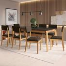 Conjunto Sala de Jantar Madeira Maciça 8 Cadeiras Kappesberg
