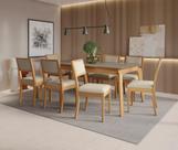 Conjunto Sala de Jantar Madeira Maciça 8 Cadeiras Kappesberg