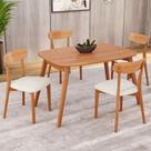 Conjunto Sala de Jantar Mesa 110x80cm Tampo em Mdf Laminado 4 Cadeiras Ceci Yescasa