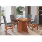 Conjunto Sala de Jantar Mesa 120cm e 4 cadeiras em Madeira Maciça 150/14 Móveis Zamarchi Conjunto Sala de Jantar Mesa 120cm e 4 cadeiras em Madeira Maciça 150/14 Móveis Zamarchi