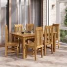 Conjunto Sala de Jantar Mesa 160cm Retangular e 6 Cadeiras 100% Madeira Maciça Essen Espresso Móveis