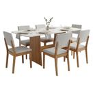 Conjunto Sala de Jantar Mesa 1,60m Maira 6 Cadeiras Linda Viero Conjunto Sala de Jantar Mesa 1,60m Maira 6 Cadeiras Linda Viero