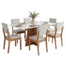 Conjunto Sala de Jantar Mesa 1,60m Moove 6 Cadeiras Linda Viero