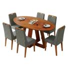 Conjunto Sala de Jantar Mesa 1,80m Vick 6 Cadeiras Bel