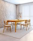 Conjunto Sala de Jantar Mesa 210cm Seiva 6 Cadeiras Liz CabeCasa MadeiraOriginals