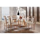 Conjunto Sala de Jantar Mesa 6 Cadeiras Safira
