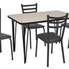 Conjunto Sala de Jantar Mesa com 4 Cadeiras Antonia