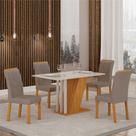Conjunto Sala de Jantar Mesa com 4 Cadeiras Miami Yescasa Conjunto Sala de Jantar Mesa com 4 Cadeiras Miami Yescasa