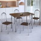Conjunto Sala de Jantar Mesa com 4 Cadeiras