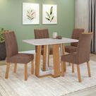 Conjunto Sala De Jantar Mesa Easy Pop 120x80cm 4 Cadeiras