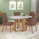 Conjunto Sala De Jantar Mesa Easy Pop 4 Cadeiras Confort