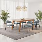 Conjunto Sala de Jantar Mesa Elegance Candian com 6 Cadeiras Bless Conjunto Sala de Jantar Mesa Elegance Candian com 6 Cadeiras Bless