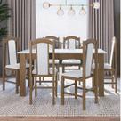 Conjunto Sala de Jantar Mesa Fixa com 6 Cadeiras Conjunto Sala de Jantar Mesa Fixa com 6 Cadeiras
