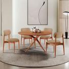 Conjunto Sala de Jantar Mesa Hope Tampo 120cm Redondo Laminado e 4 Cadeiras Hope Soft Marrom/Palha/I Conjunto Sala de Jantar Mesa Hope Tampo 120cm Redondo Laminado e 4 Cadeiras Hope Soft Marrom/Palha/I