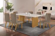 Conjunto Sala de Jantar Mesa Imperatriz 1,80x0,90 com 06 Cadeiras Florença Yescasa