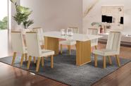 Conjunto Sala de Jantar Mesa Imperatriz 1,80x0,90 com 06 Cadeiras Florença Yescasa
