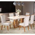 Conjunto Sala de Jantar Mesa Merlot 6 Cadeiras Cristal Viero Conjunto Sala de Jantar Mesa Merlot 6 Cadeiras Cristal Viero
