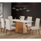 Conjunto Sala de Jantar Mesa Paris 6 Cadeiras Cristal Viero
