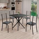 Conjunto Sala de Jantar Mesa Quadrada 70x70cm Tampo Madeira Mdp Indiana 4 Cadeiras Rio Conjunto Sala de Jantar Mesa Quadrada 70x70cm Tampo Madeira Mdp Indiana 4 Cadeiras Rio