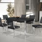 Conjunto Sala de Jantar Mesa Retangular com 6 Cadeiras Natani Conjunto Sala de Jantar Mesa Retangular com 6 Cadeiras Natani