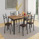 Conjunto Sala de Jantar Mesa Retangular Tampo BP com 6 Cadeiras Adriana Conjunto Sala de Jantar Mesa Retangular Tampo BP com 6 Cadeiras Adriana
