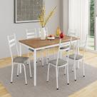 Conjunto Sala de Jantar Mesa Retangular Tampo BP com 6 Cadeiras Adriana