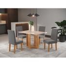 Conjunto Sala de Jantar Mesa Romantic com 4 Cadeiras Venus