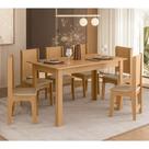 Conjunto Sala de Jantar Mesa Sara 136cm com 6 Cadeiras Luana Sonetto
