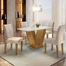 Conjunto Sala de Jantar Mesa Tampo MDF 4 Cadeiras Espanha Yescasa Conjunto Sala de Jantar Mesa Tampo MDF 4 Cadeiras Espanha Yescasa