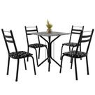 Conjunto Sala De Jantar Mesa Thais Com 4 Cadeiras Artefamol