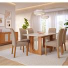 Conjunto Sala de Jantar Mesa Valentina 180cm 6 Cadeira Juliana Cimol