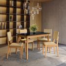 Conjunto Sala de Jantar Nara Kappesberg em Madeira Maciça com 4 Cadeiras Conjunto Sala de Jantar Nara Kappesberg em Madeira Maciça com 4 Cadeiras