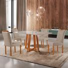 Conjunto Sala de Jantar Pamela Madeira Maciça Mesa 1.20x80 4 Cadeiras Móveis Mundial Conjunto Sala de Jantar Pamela Madeira Maciça Mesa 1.20x80 4 Cadeiras Móveis Mundial