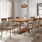 Conjunto Sala de Jantar Paris 6 Cadeiras Carraro Rose Conjunto Sala de Jantar Paris 6 Cadeiras Carraro Rose