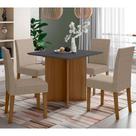 Conjunto Sala de Jantar Quadrada Mesa Helo 90cm e 04 Cadeiras Josi Poliman Móveis Conjunto Sala de Jantar Quadrada Mesa Helo 90cm e 04 Cadeiras Josi Poliman Móveis