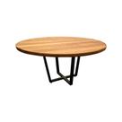 Conjunto Sala de Jantar Redonda Industrial 1,30 com 4 Cadeiras Pretas New Alegra