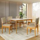 Conjunto Sala de Jantar Siera 6 Lugares Retangular Madeira Maciça Miami Conjunto Sala de Jantar Siera 6 Lugares Retangular Madeira Maciça Miami