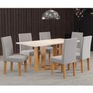 Conjunto Sala de Jantar Virtude 6 Cadeiras Venus Viero